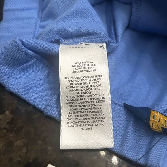 Polo Ralph Lauren Girls Blue Paint Splatter Shorts Casual Drawstring Size M - Picture 7 of 8